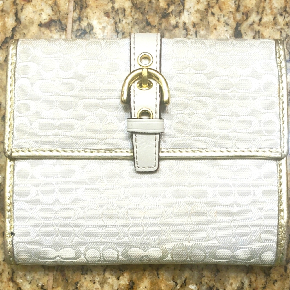 White COACH wallet